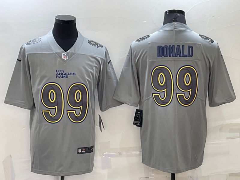Men Los Angeles Rams 99 Donald Grey 2022 Nike Limited Vapor Untouchable NFL Jersey